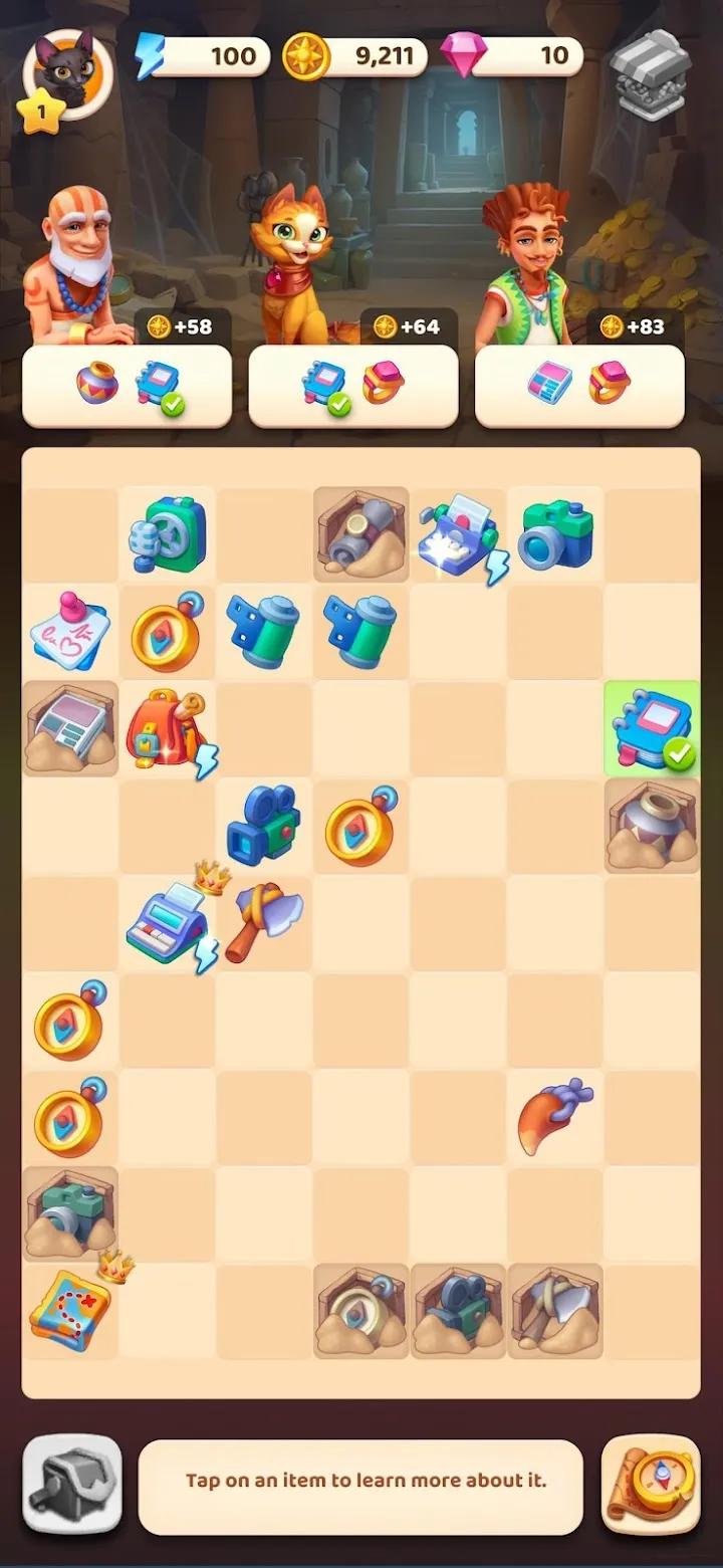 Plansza merge — podstawowe łączenia